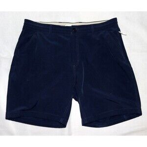 Wellen Shorts Men's 34 Navy Blue Golf Performance Stretch‎ Drawstring huckberry